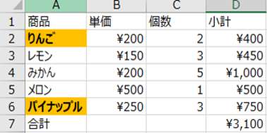 書式のコピー/貼付けで貼り付けを行う