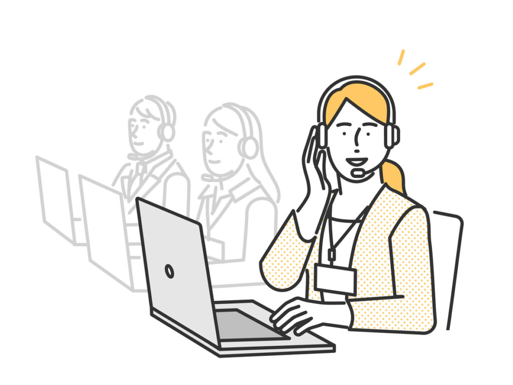 企業が自社で行っている電話対応業務を外部の専門事業者に委託