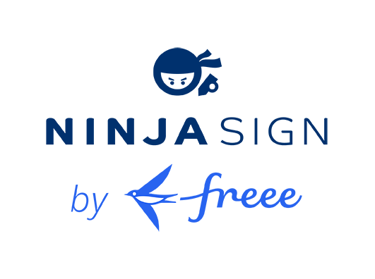  NINJA SIGN by freeeロゴ