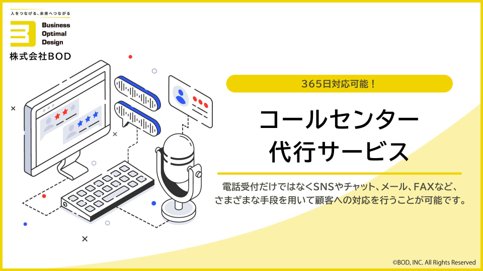 コールセンター代行サービスの資料
