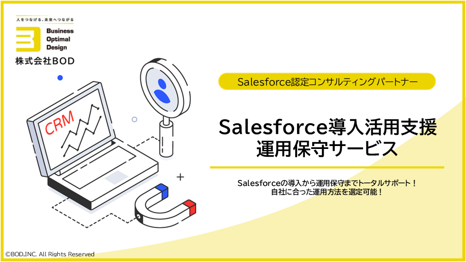 Salesforce導入支援・運用保守サービスの資料